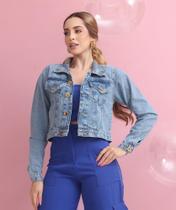Jaquetas jeans femininas curtas