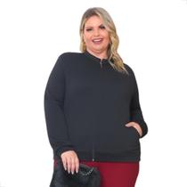 Jaquetinha Bomber Matelasse Ziper Plus Size casaco inverno