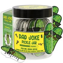Jar KATINAT Dad Joke Pickle Jar 60 cartões engraçados de presente
