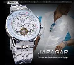 Jaragar Classic Tourbillon Masculino Branco Automático