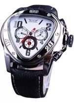 Jaragar triângulo Branco relógios esportivos Sem Gênero multifunções relógio automático/Mecânico marca luxo cinto couro luminoso .