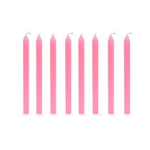 Jaragua vela palito color n 8 rosa 23g c/8unid - maço