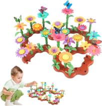 Jardim Criativo Encantado para Montar 144 Peças Brinquedo Educativo Floral para Crianças 3+ Jardim Criativo Encantado para Montar 144 Peças Brinquedo Educativo Floral para Crianças 3+