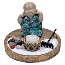 Jardim Kit Zen Buda Não Escuto Verde Vermelho Laranja Rose