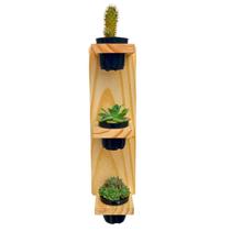 Jardim Vertical com Vasos para Suculentas - Horta Suspensa - Brasil Slim