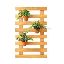 Jardim Vertical Madeira 60X40 Modular Floreira Horta Treliça Jardim Vertical Madeira 60X40 Modular Floreira Horta Treliça