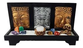 Jardim Zen Altar Buda Hindu Incensario Chakras Yoga Nirvana