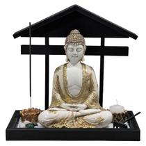 Jardim Zen Buda Hindu Bandeja Telhado 2 Incensário Castiçal Jardim Zen Buda Hindu Bandeja Telhado 2 Incensário Castiçal
