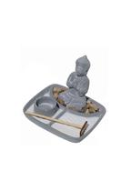 Jardim Zen Em Cimento Buda Decorativo Feng Shui