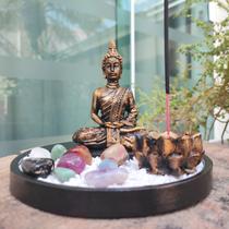 Jardim Zen Imagem Estátua Deus Hindu Resina Porta Incenso - Loja Mistica