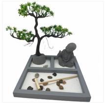 Jardim Zen Porta Vela e Incenso com Buda 22x10cm - Apex