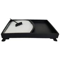 Jardim Zen Retangular De Resina Com Rastelo E Areia Fina Jardim Zen Retangular De Resina Com Rastelo E Areia Fina