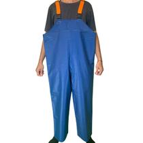 Jardineira Azul Impermeável Adulto Para Pesca Profissional Pescador Reforçada Jardineira Azul Impermeável Adulto Para Pesca Profissional Pescador Reforçada
