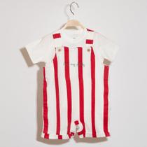 Jardineira Bebê Menino Listras Vermelhas Keko Baby Jardineira Bebê Menino Listras Vermelhas Keko Baby