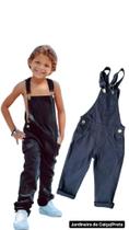 Jardineira Calça Jeans Infantil Confortável - Rugido Kids