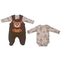 Jardineira Com Body Montebello Bebê Menino Igor Upi Uli - Jardineira Com Body Montebello Bebê Menino Igor Upi Uli -