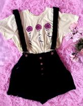 Jardineira cor preta Tamanho P veste 38/40 Jardineira cor preta Tamanho P veste 38/40