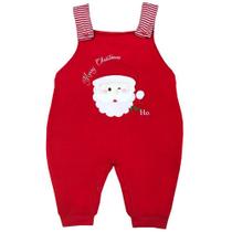 Jardineira de Bebê Vermelha Natal