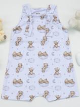 Jardineira de Cotton Estampada Para Bebê Fresquinha, Macia e do P ao GG