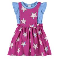 Jardineira e Blusa Infantil Meninas Malwee Ref. 101620 Jardineira e Blusa Infantil Meninas Malwee Ref. 101620
