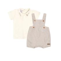 Jardineira e Camisa Bebê Menino Pulla Bulla Ref. 50571