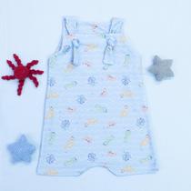 Jardineira em Cotton Fresco e Macio com Alças Ajustáveis Perfeita para o Verão Fundo do Mar Jardineira em Cotton Fresco e Macio com Alças Ajustáveis Perfeita para o Verão Fundo do Mar