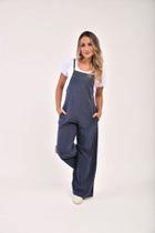 Jardineira Estonada Jeans Premium 100% Algodão - Personalizável e Versátil Jardineira Estonada Jeans Premium 100% Algodão - Personalizável e Versátil