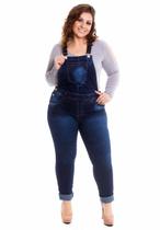 Jardineira feminina calça plus size Dijane