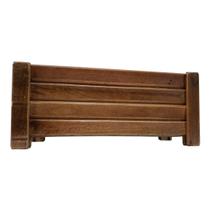 Jardineira Floreira Decorativa de Madeira Ripada 40 x 16 cm