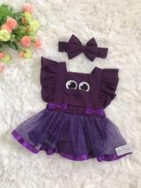 Jardineira Fofo Polvinho Romper Bebê Menina Tule Fantasia Jardineira Fofo Polvinho Romper Bebê Menina Tule Fantasia