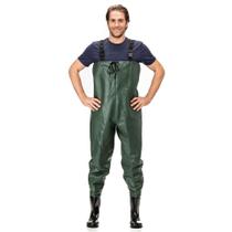 Jardineira GG Pantaneiro de PVC com Bota - Verde Militar