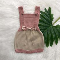 Jardineira Infantil Bebe Linha Tricot Maternidade Estrela