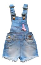 Jardineira Infantil Feminina Jeans Dmenor