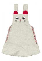 Jardineira Infantil Livy Tropical Mescla Feminino