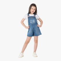 Jardineira Infantil Menina em Jeans