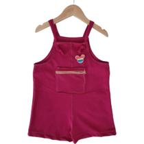 Jardineira infantil - moletinho 100% algodão - Primavera Verão 2022/2023