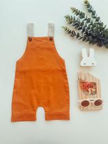 Jardineira Iô-Iô Linho Mostarda Jardineira Iô-Iô Linho Mostarda