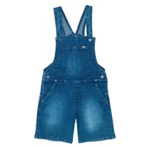 Jardineira jeans amassadinho masc. p/g