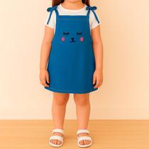 Jardineira Jeans Feminina Infantil Salopete Macaquinho Menina Jardineira Jeans Feminina Infantil Salopete Macaquinho Menina