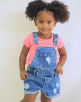Jardineira Jeans Feminina