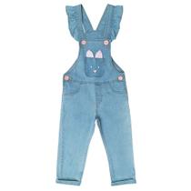Jardineira Jeans Infantil Coelinho Jardineira Jeans Infantil Coelinho