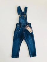 Jardineira Jeans Infantil Masculina - Calça - Bob Bandeira Jeans