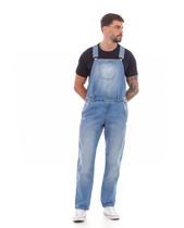 Jardineira Jeans Masculina Básica 23378 Média