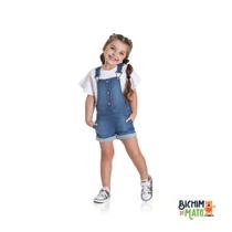 Jardineira jeans menina - lakers confort
