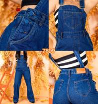 Jardineira jeans
