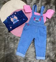 Jardineira Jeans Stitch