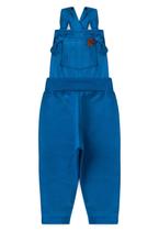 Jardineira Longa Moletinho - Azul Royal - Ame Kids