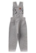 Jardineira Longa Moletinho - Mescla - Ame Kids