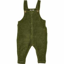 Jardineira Longa Serve Mais Veludo Cotelê - Sem Estampa - Bibe