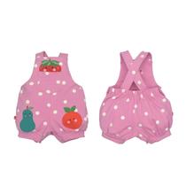 Jardineira Molecottom Bebê Menina Rosa Frutas Eliza Jardineira Molecottom Bebê Menina Rosa Frutas Eliza